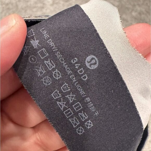 Lululemon Enlite Bra Zip Front *High Support, A–E Cups Starlight 34DD - Picture 5 of 5